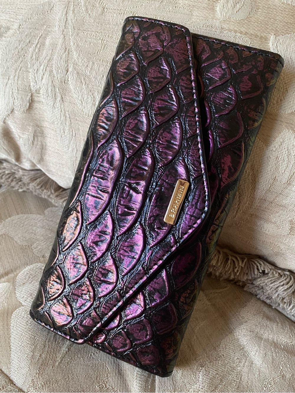 Passion Purple Excelsior Brahmin Veronica Wallet